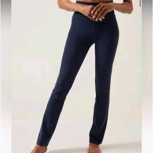 Athleta Powervita Elation Straight Leg Pants Navy Blue Women’s Size M Activewear